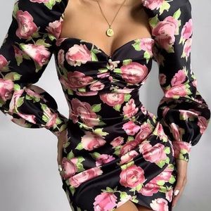 NWOT House of CB Amaryllis Rose Dress